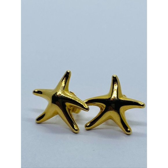 Tiffany & Co 18K Yellow Gold Starfish Star Fish 16mm Widest Point - Picture 3 of 10